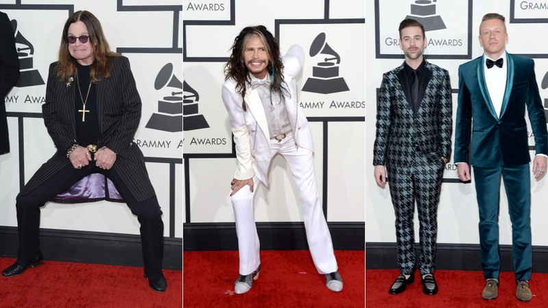 Illustration for article titled Sheers, Sparkles and Slinky Gowns at the Grammys Red Carpet